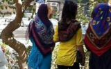 کتک خوردن مادر و دختر چادری