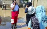 تخلیه آب در ازاد شهر!