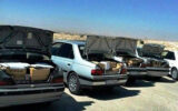 زمین گیر شدن کاروان خودروهای حامل قاچاق در دیلم