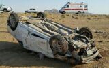 واژگونی سمند در جاده کلیبر