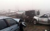 تصادف زنجیره ای در محور شادگان