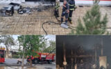 خسارت میلیاردی مغازه لوازم‌خانگی بر اثر آتش سوزی