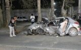 تصادف مرگبار پژو ۲۰۶ در محله فیروزآباد