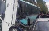 اتوبوس شهری در تبریز حادثه آفرید