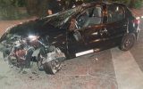 تصادف خودرو دنا و سایپا در جاده پیرانشهر