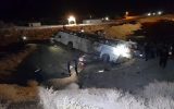واژگونی مرگبار اتوبوس کارگران معدن در کرمان